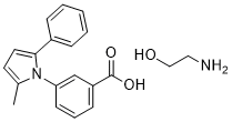 Benzoic acid, m-(2-methyl-5-phenylpyrrol-1-yl)-, compd. with 2-aminoethanol (1:1) 26180-43-8